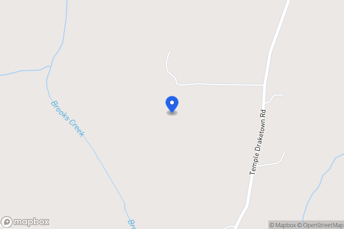 Map of 1092 Temple Draketown Rd