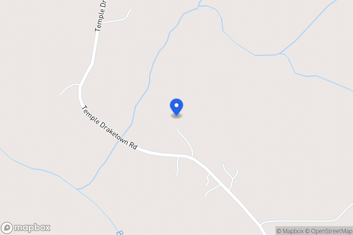 Map of 825 Temple Draketown Rd