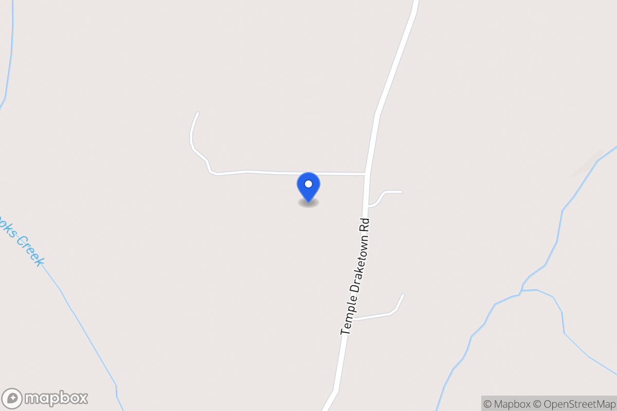 Map of 1060 Temple Draketown Rd