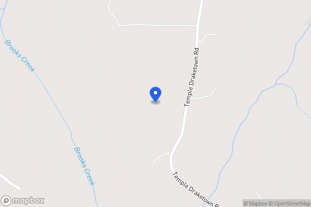 Map of 1010 Temple Draketown Rd
