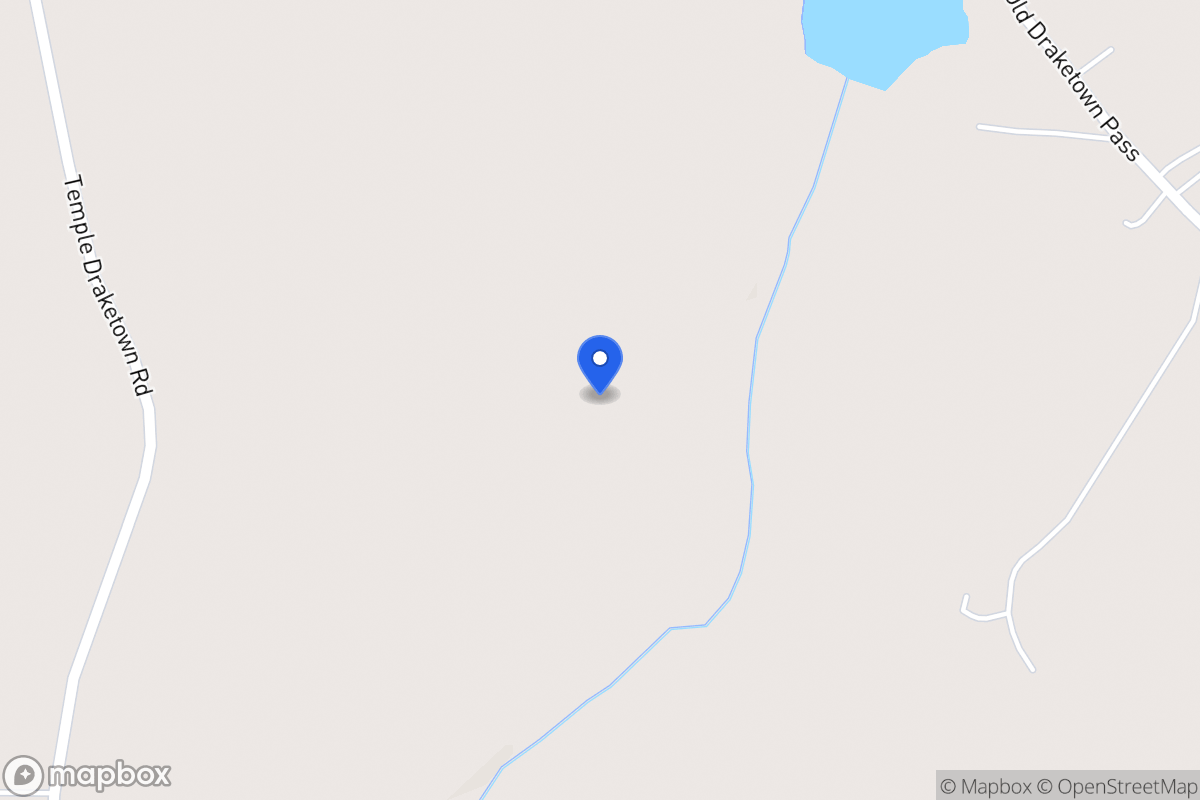 Map of 1303 Temple Draketown Rd