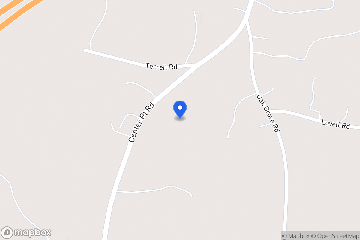 Map of 1374 Center Point Rd
