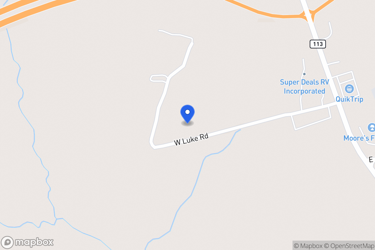 Map of 15 W Luke Rd