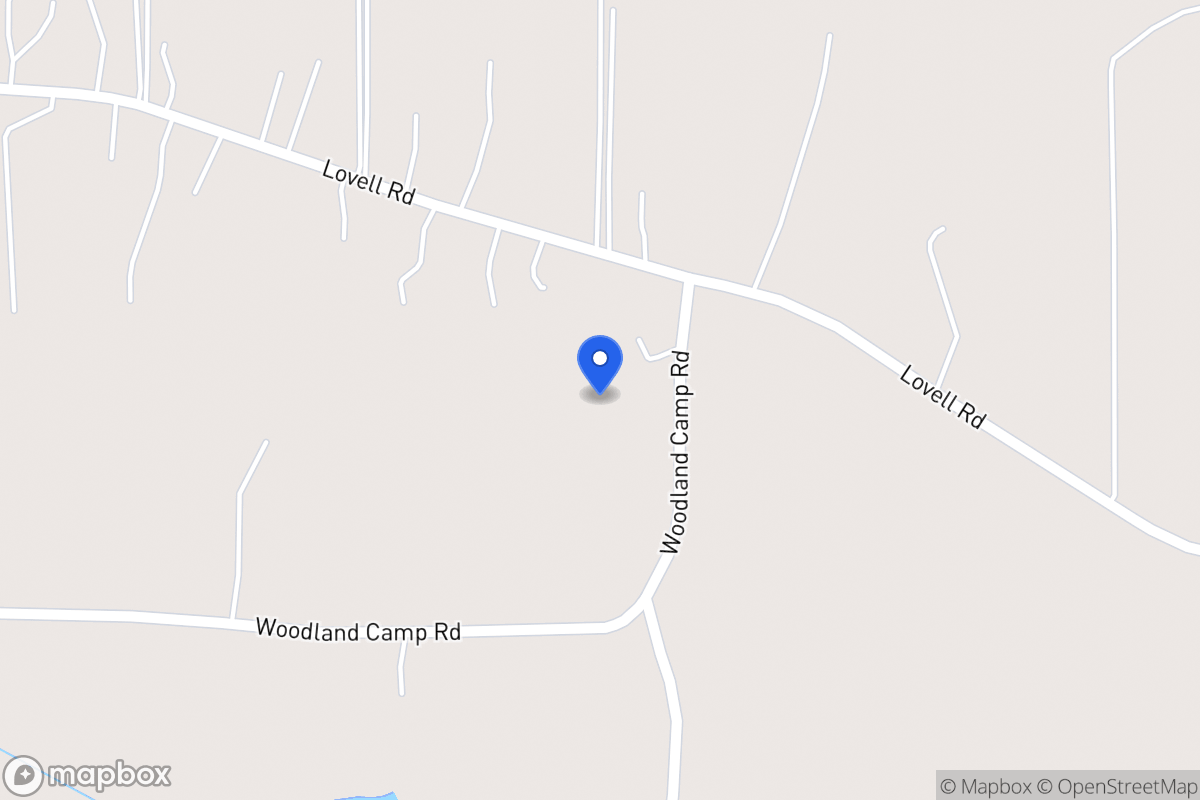 Map of 43 Woodland Camp Rd