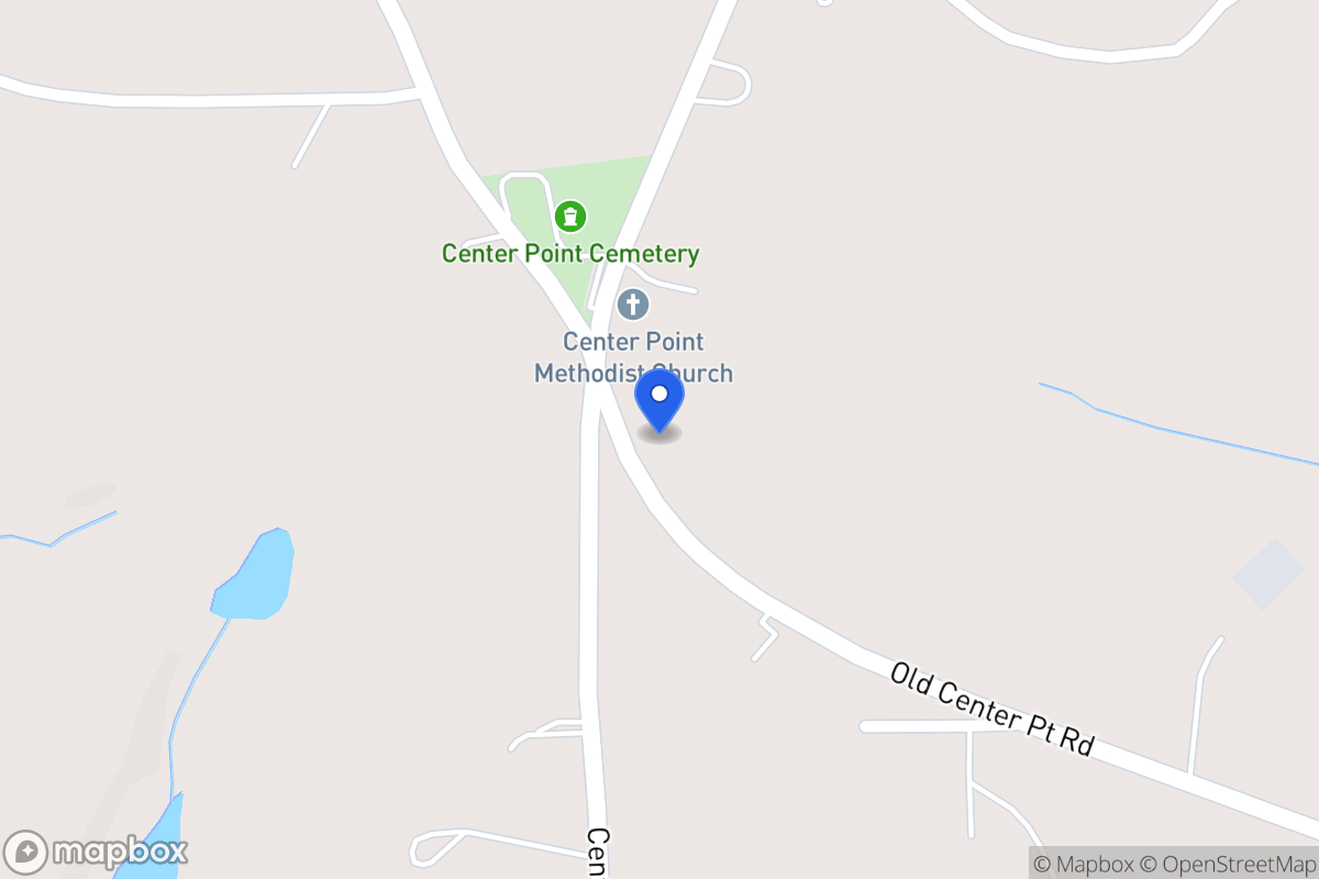 Map of 1171 Old Center Point Rd