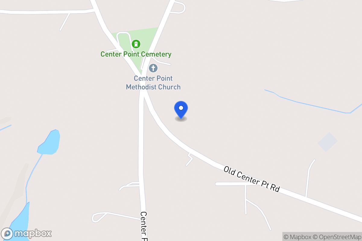 Map of 1135 Old Center Point Rd