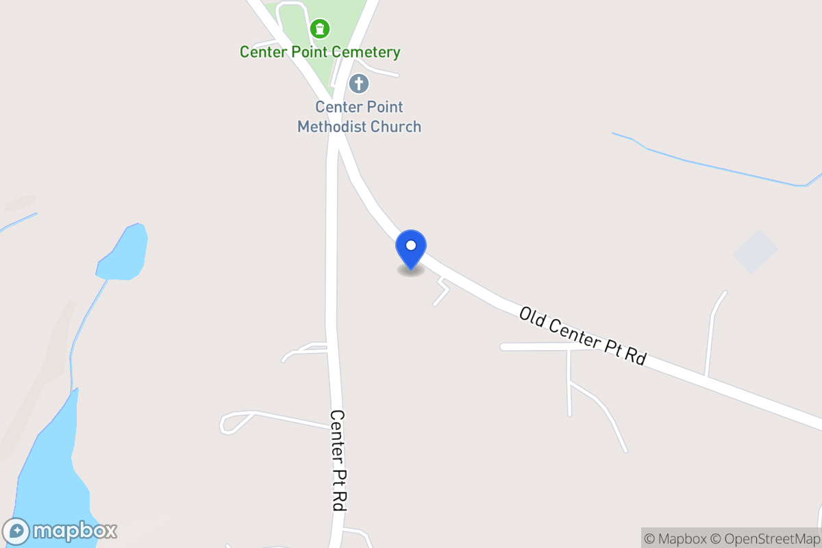 Map of 1126 Old Center Point Rd