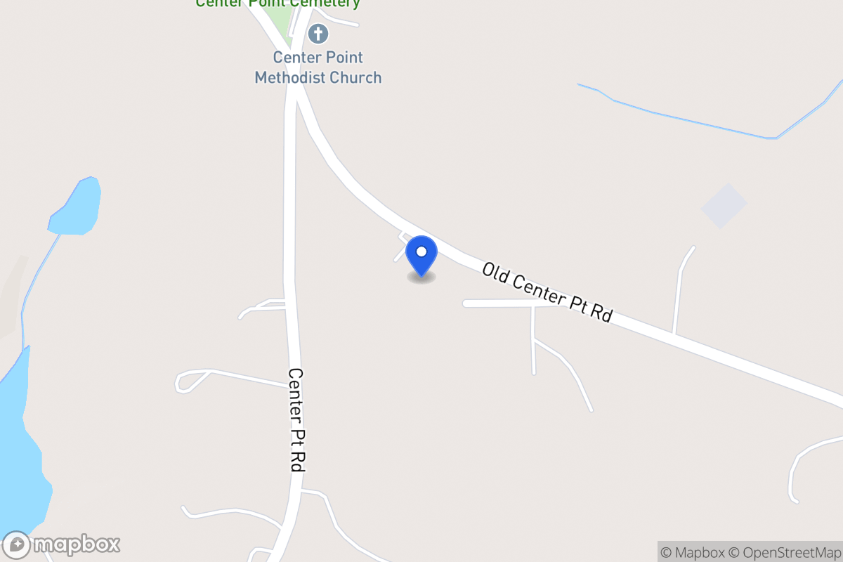 Map of Old Center Point Rd