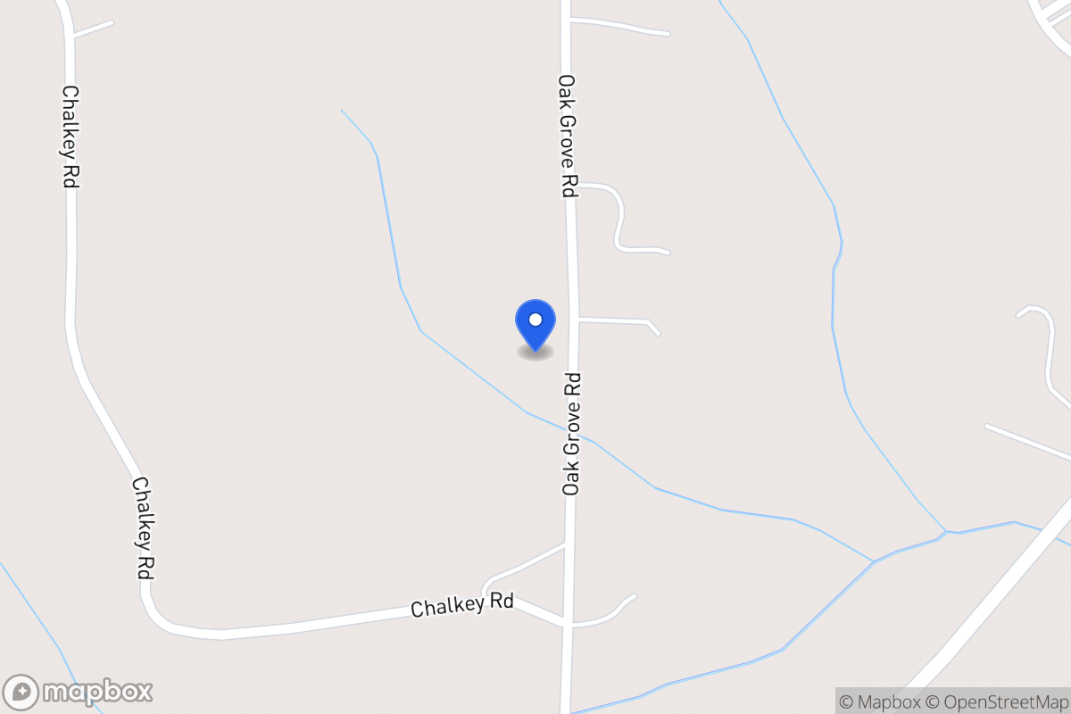 Map of 1353 Oak Grove Rd