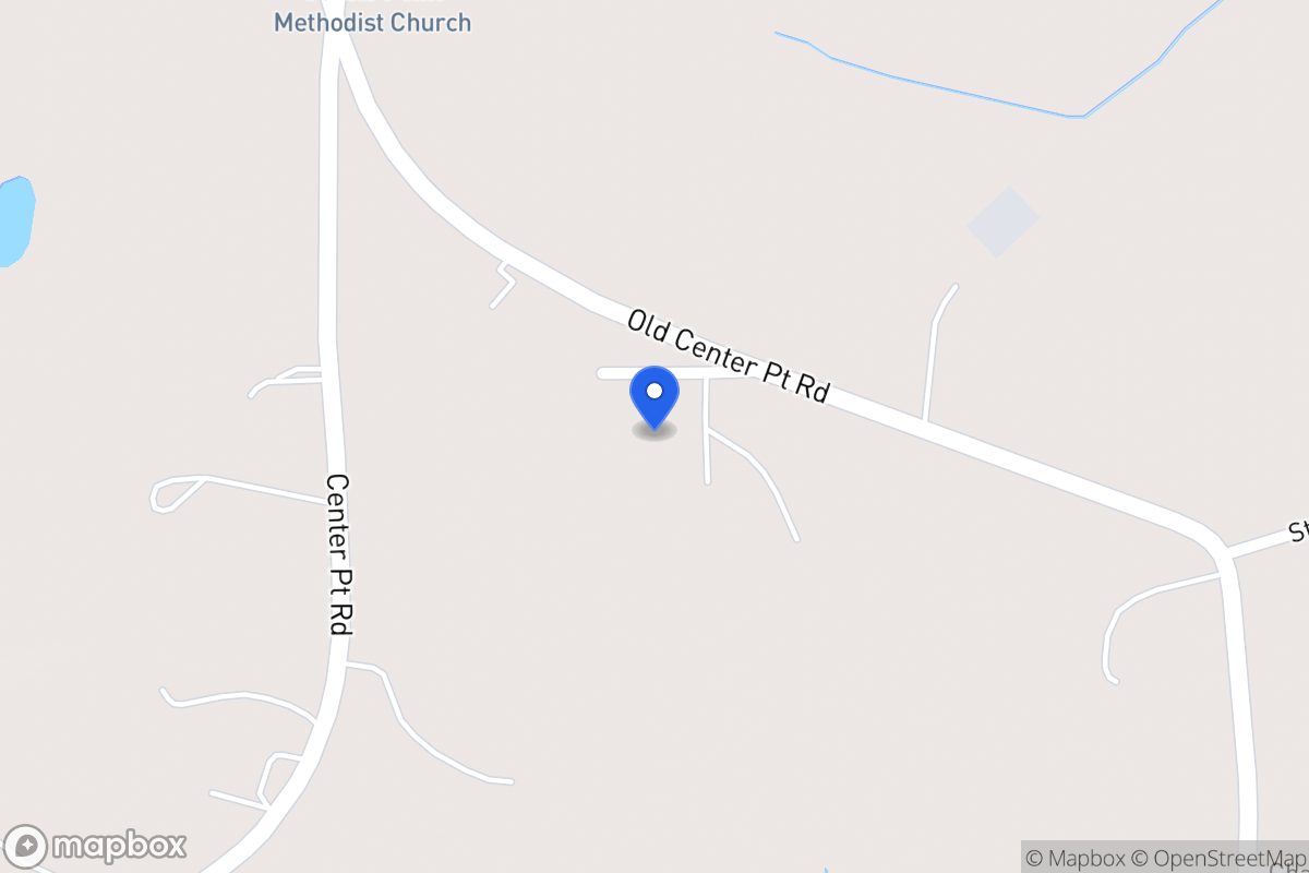 Map of 1030 Old Center Point Rd