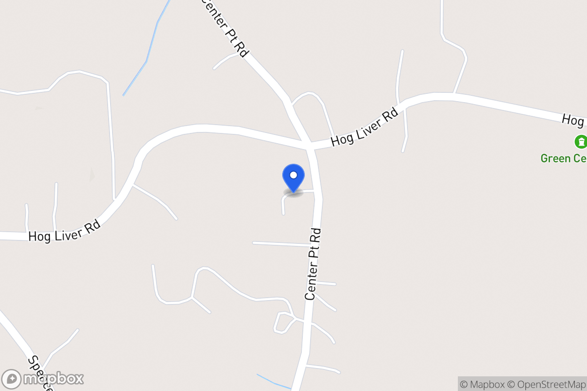 Map of 1110 Center Point Rd