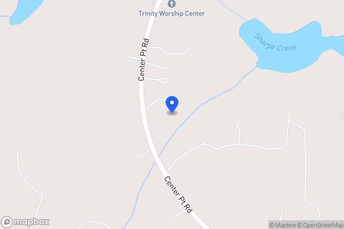 Map of 1349 Center Point Rd