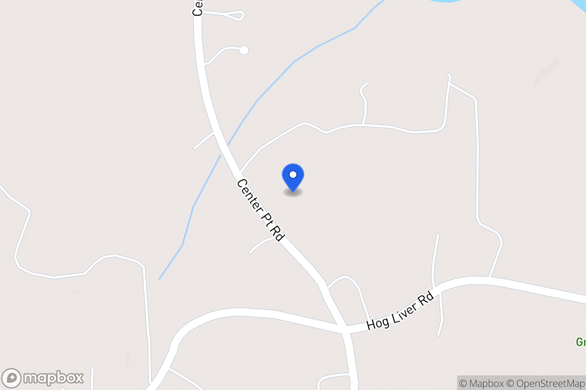 Map of 1233 Center Point Rd