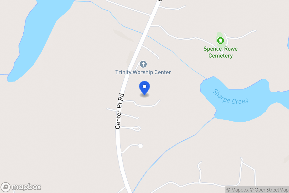 Map of 1443 Center Point Rd