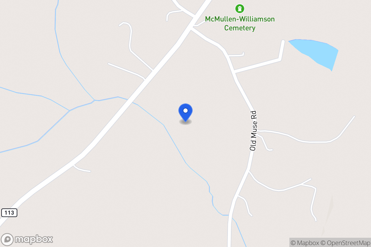 Map of 1102 Old Muse Rd