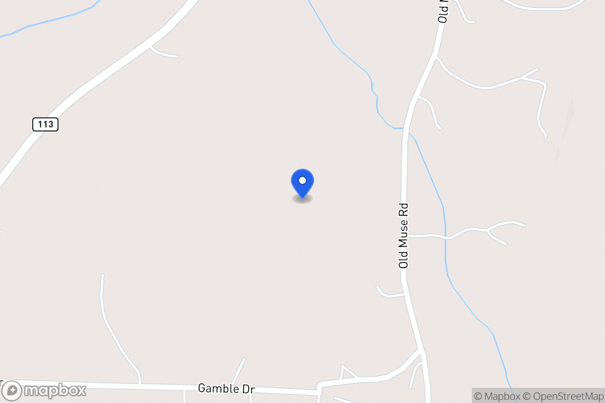 Map of 1022 Old Muse Rd