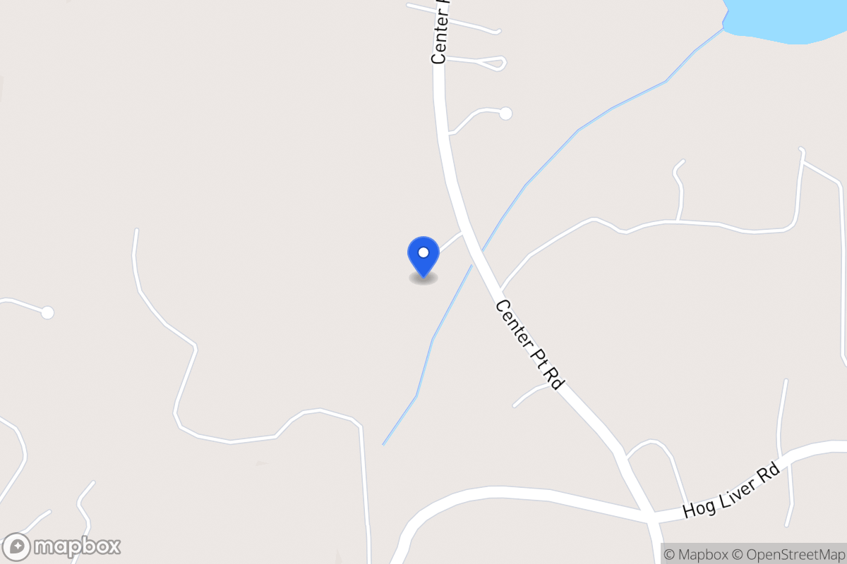 Map of 1346 Center Point Rd