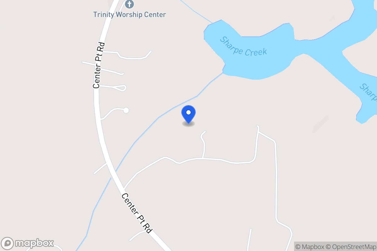 Map of 1345 Center Point Rd