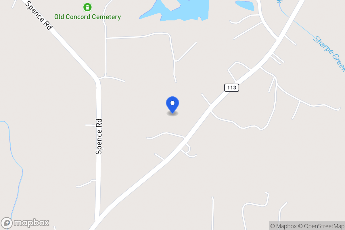 Map of 1388 N 113 Hwy
