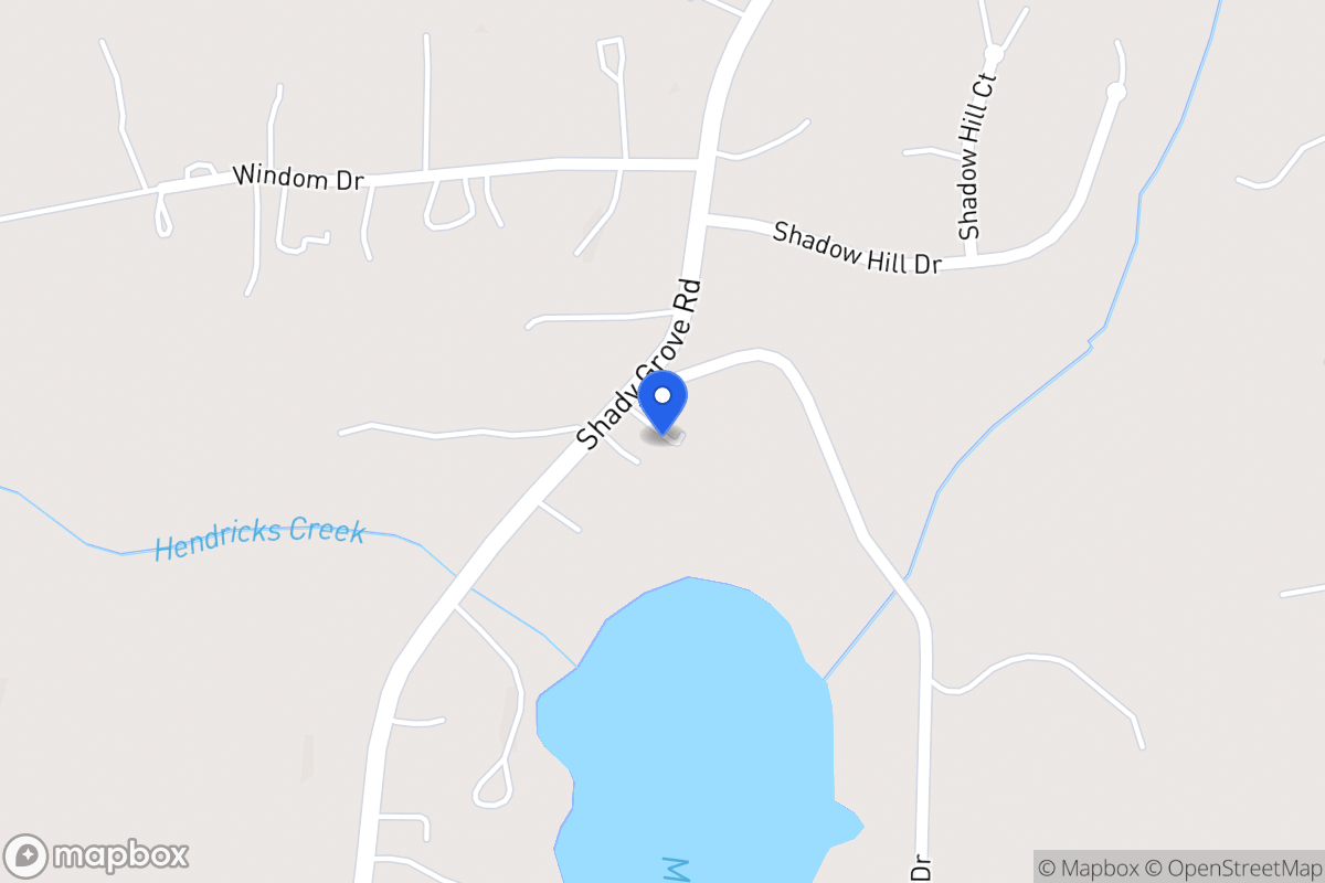 Map of 2729 Shady Grove Rd