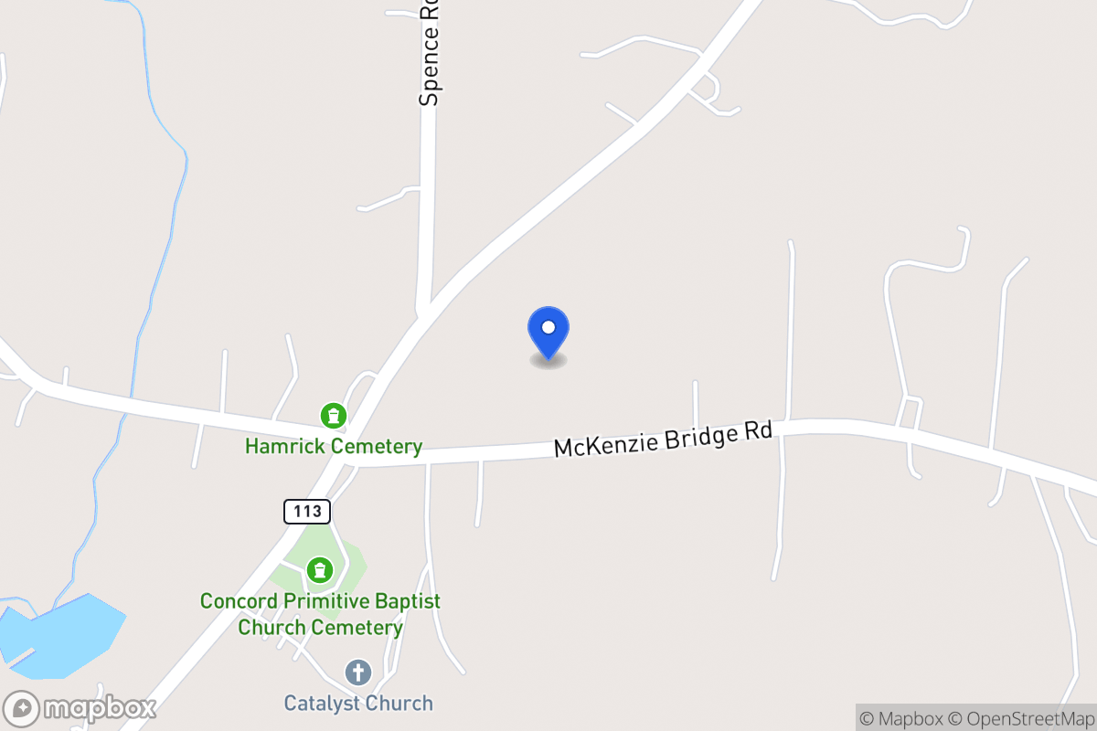 Map of 84 Mckenzie Bridge Rd