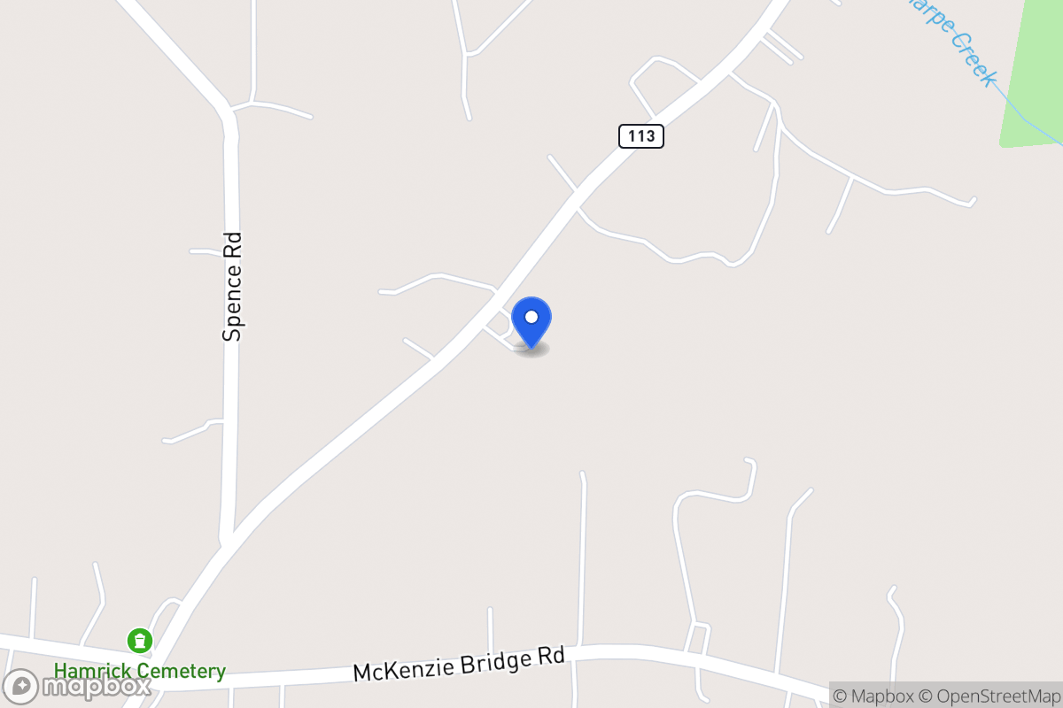Map of 1363 N 113 Hwy