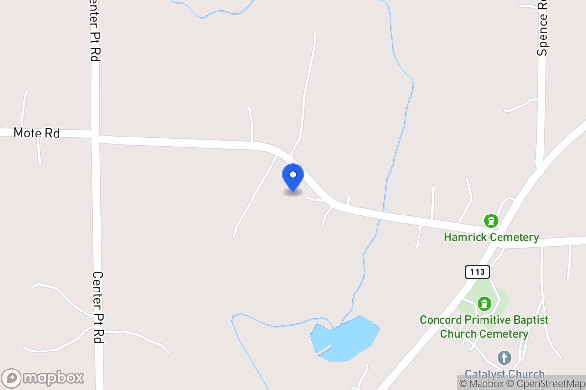 Map of 1280 Mote Rd