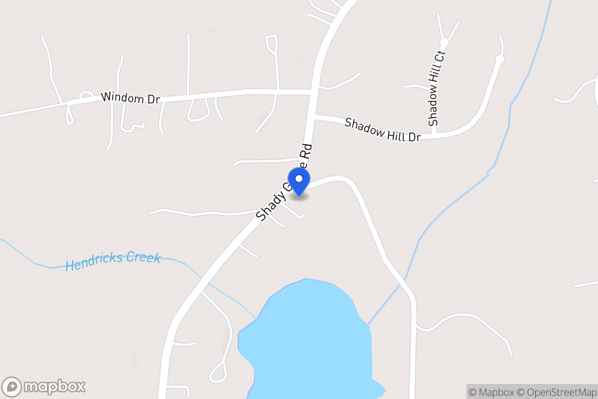 Map of 2731 Shady Grove Rd