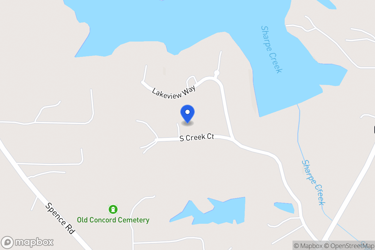 Map of 43 S Creek Ct