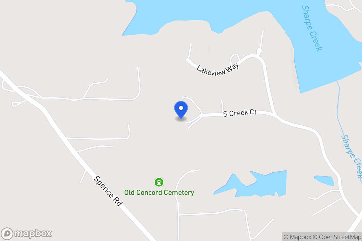 Map of 86 S Creek Ct