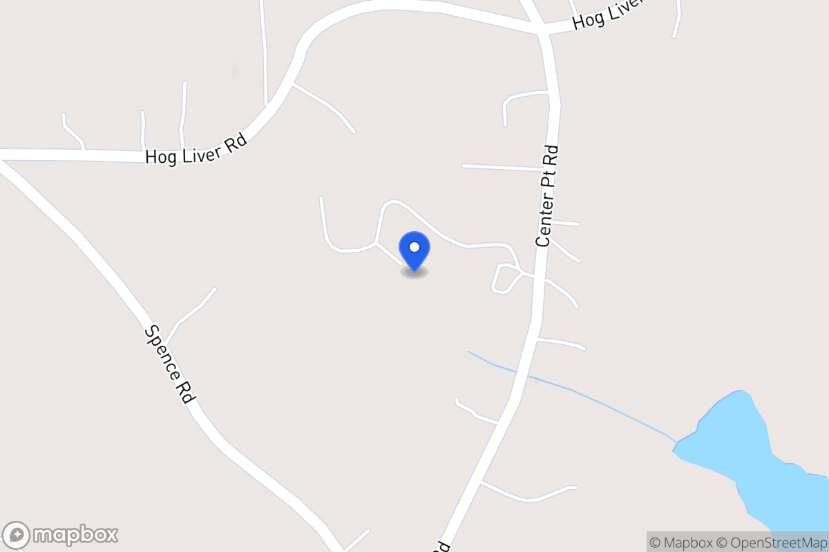 Map of 1040 Center Point Rd
