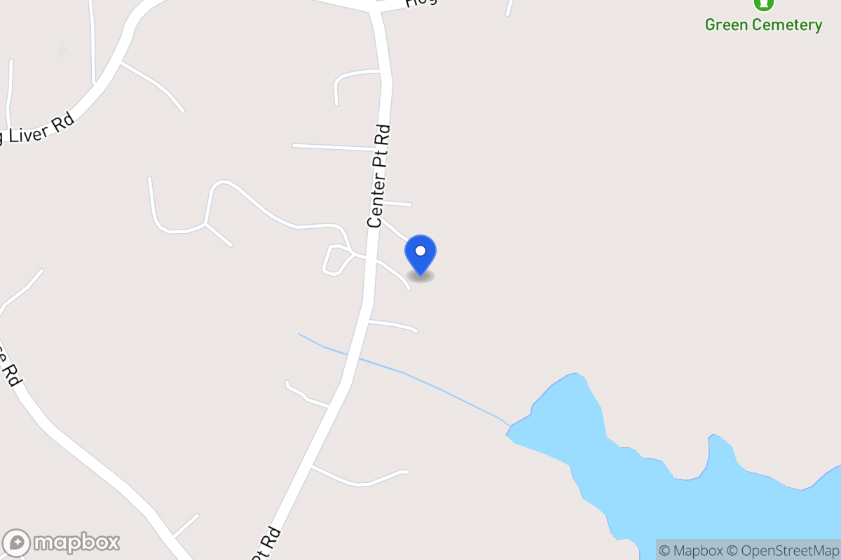 Map of 1033 Center Point Rd