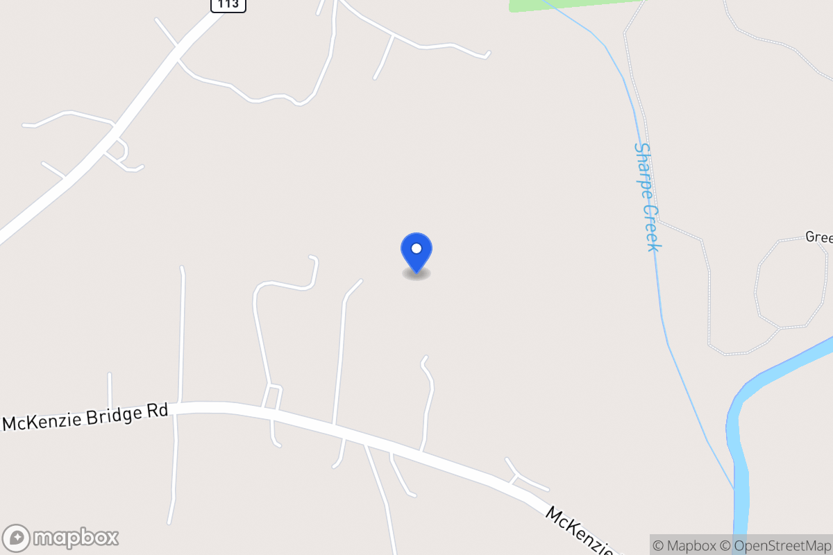 Map of 220 Mckenzie Bridge Rd