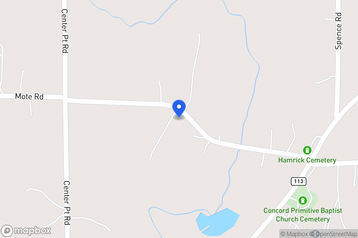 Map of 1261 Mote Rd