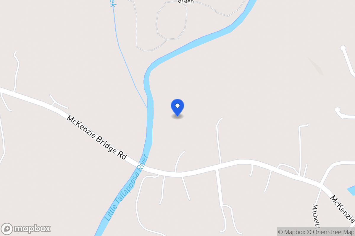 Map of 464 Mckenzie Bridge Rd