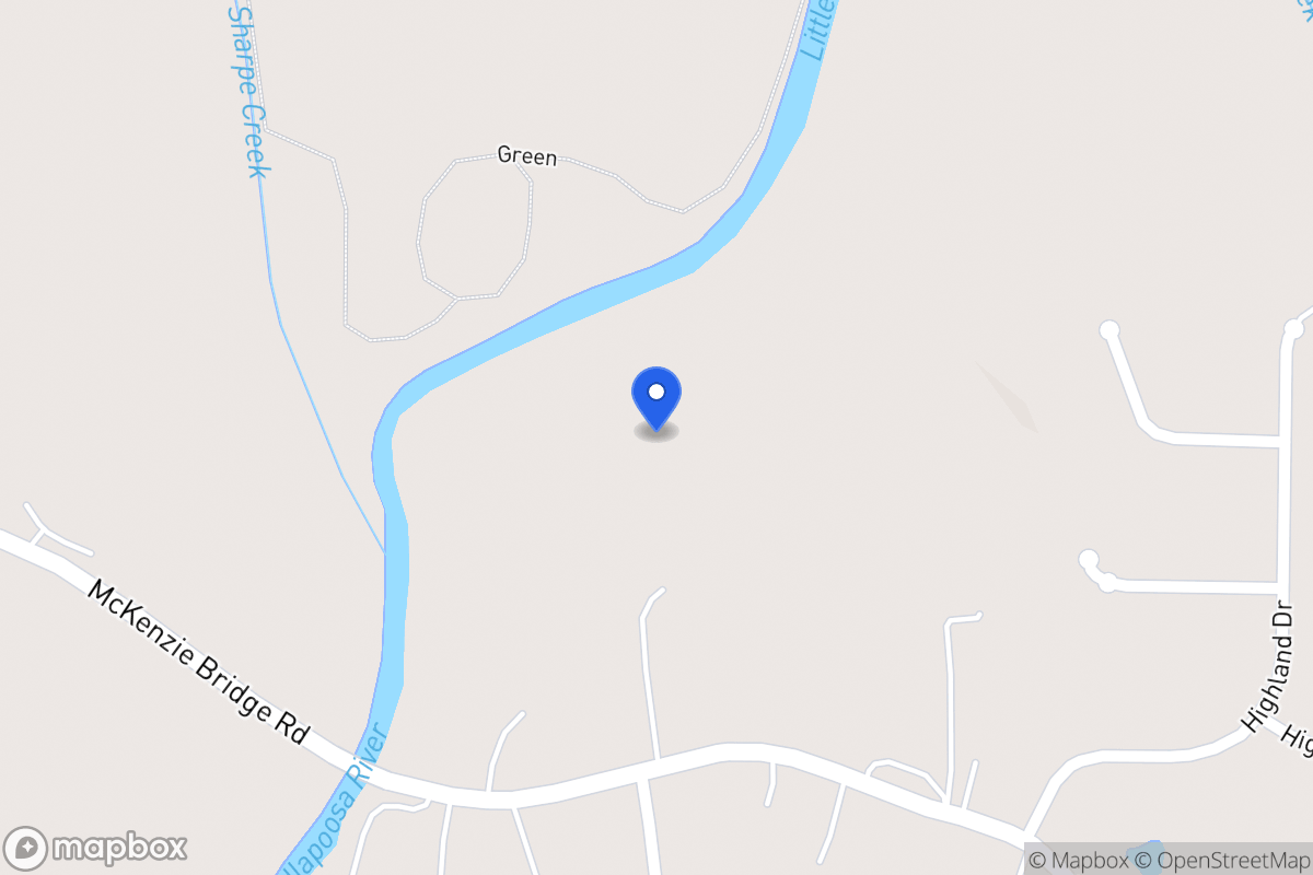 Map of 516 Mckenzie Bridge Rd