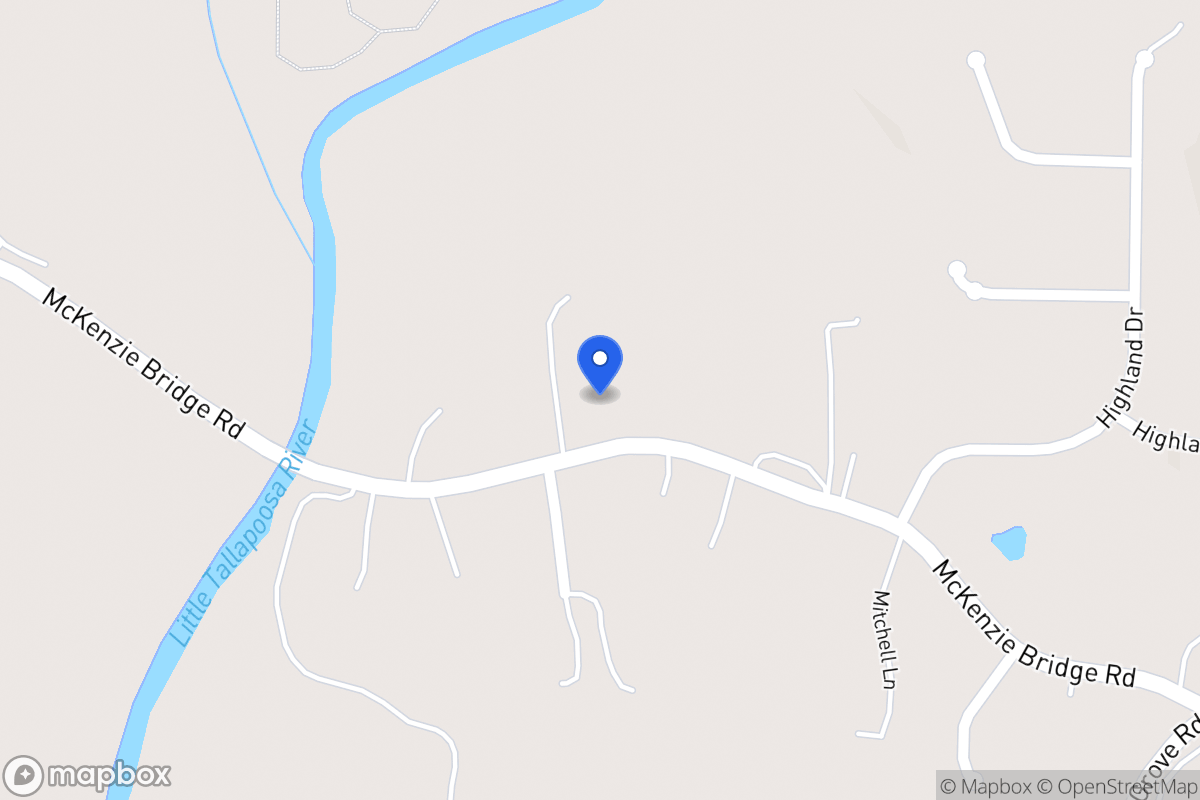 Map of 530 Mckenzie Bridge Rd