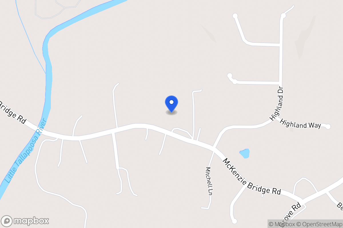 Map of 570 Mckenzie Bridge Rd