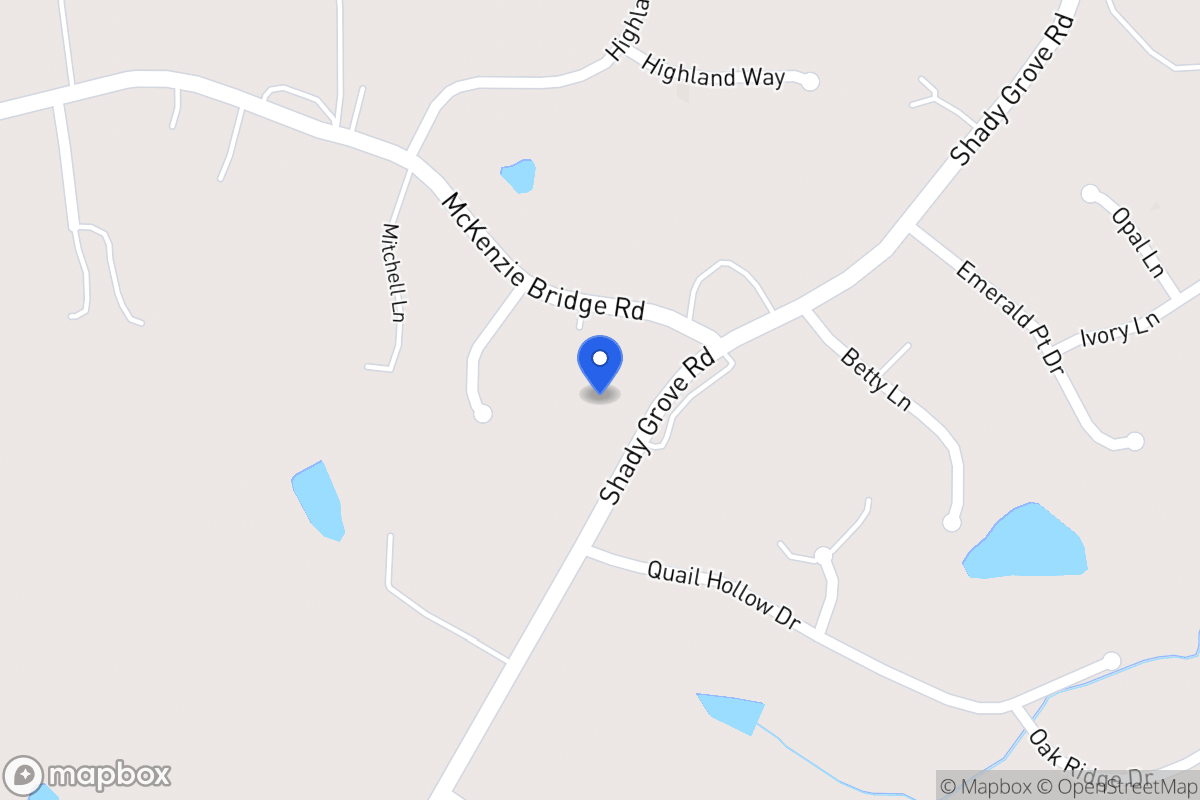 Map of 2312 Shady Grove Rd