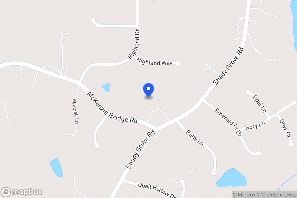 Map of 2358 Shady Grove Rd