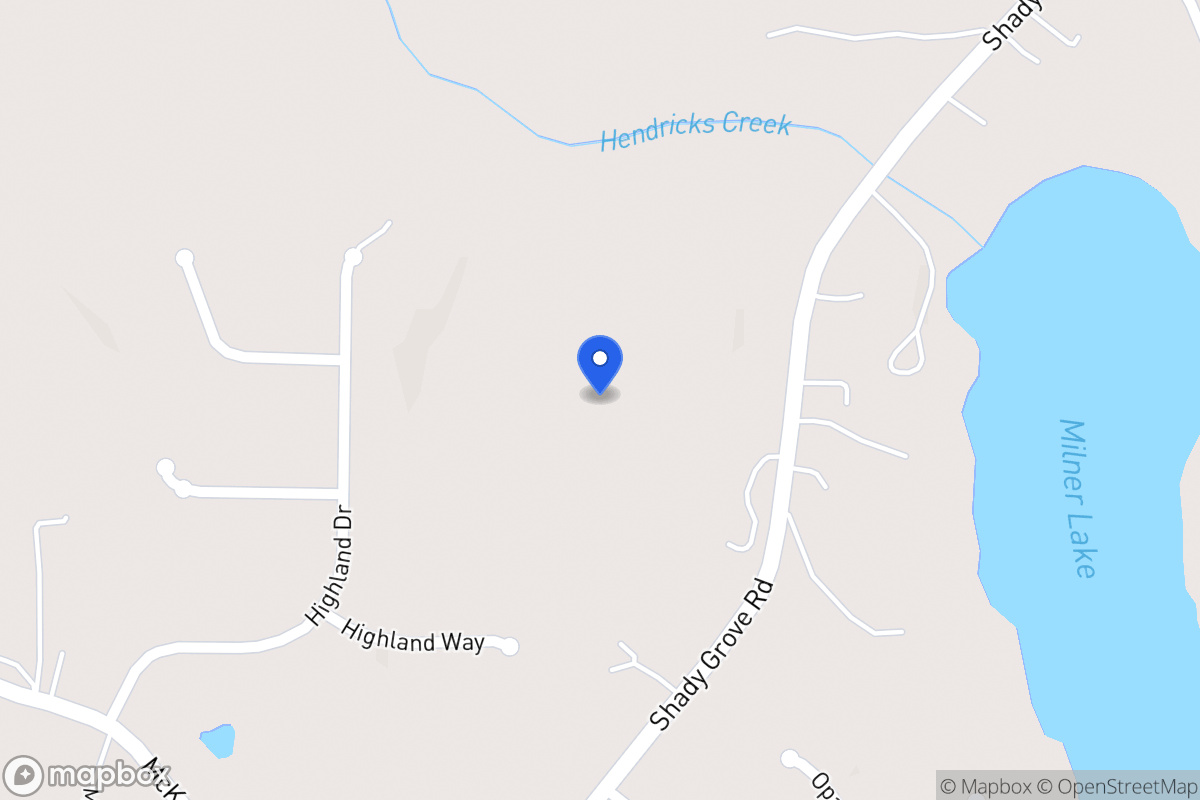 Map of 2580 Shady Grove Rd
