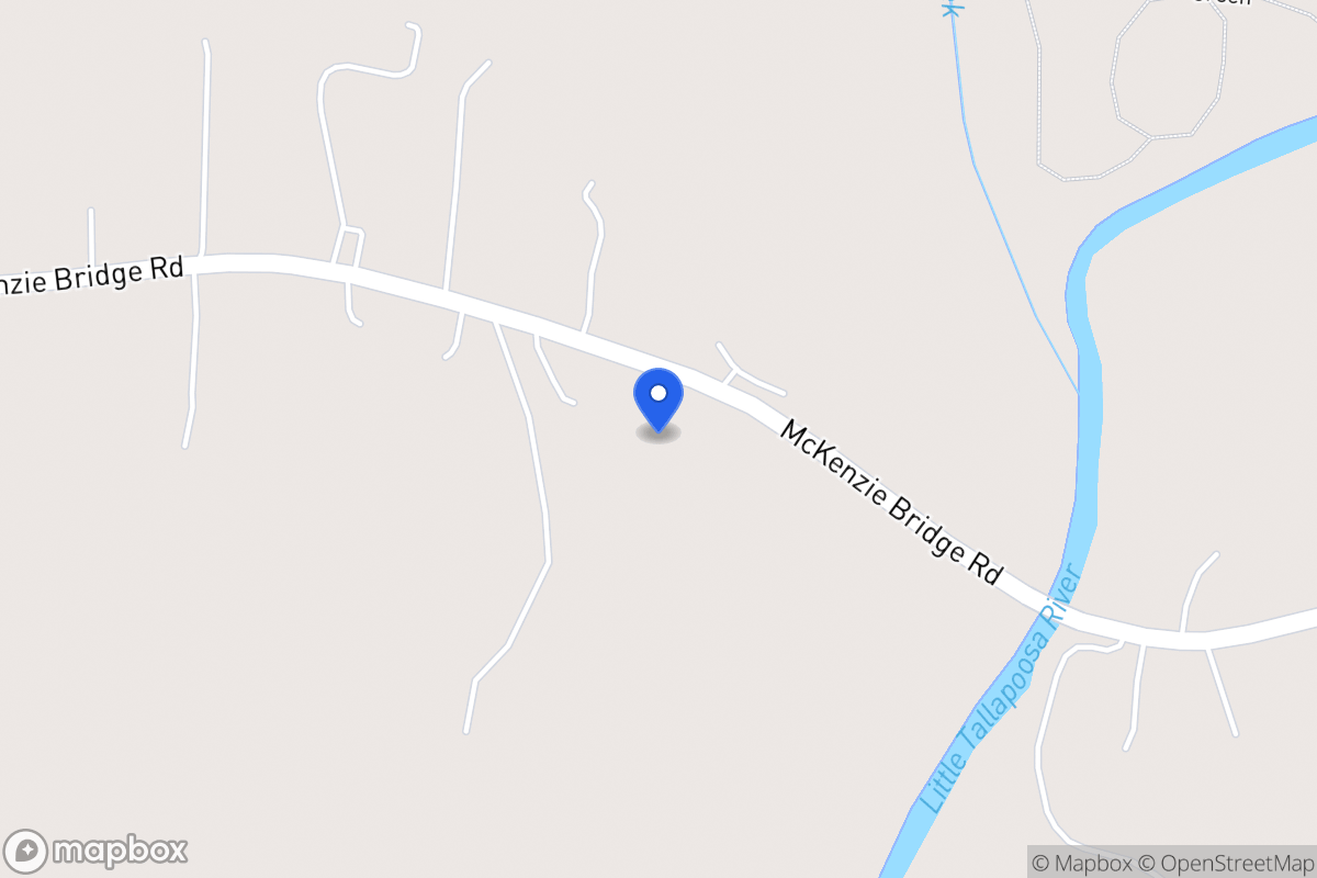 Map of 297 Mckenzie Bridge Rd