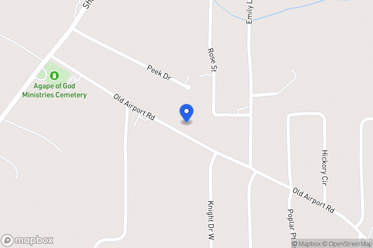 Map of 160 Old Airport Rd