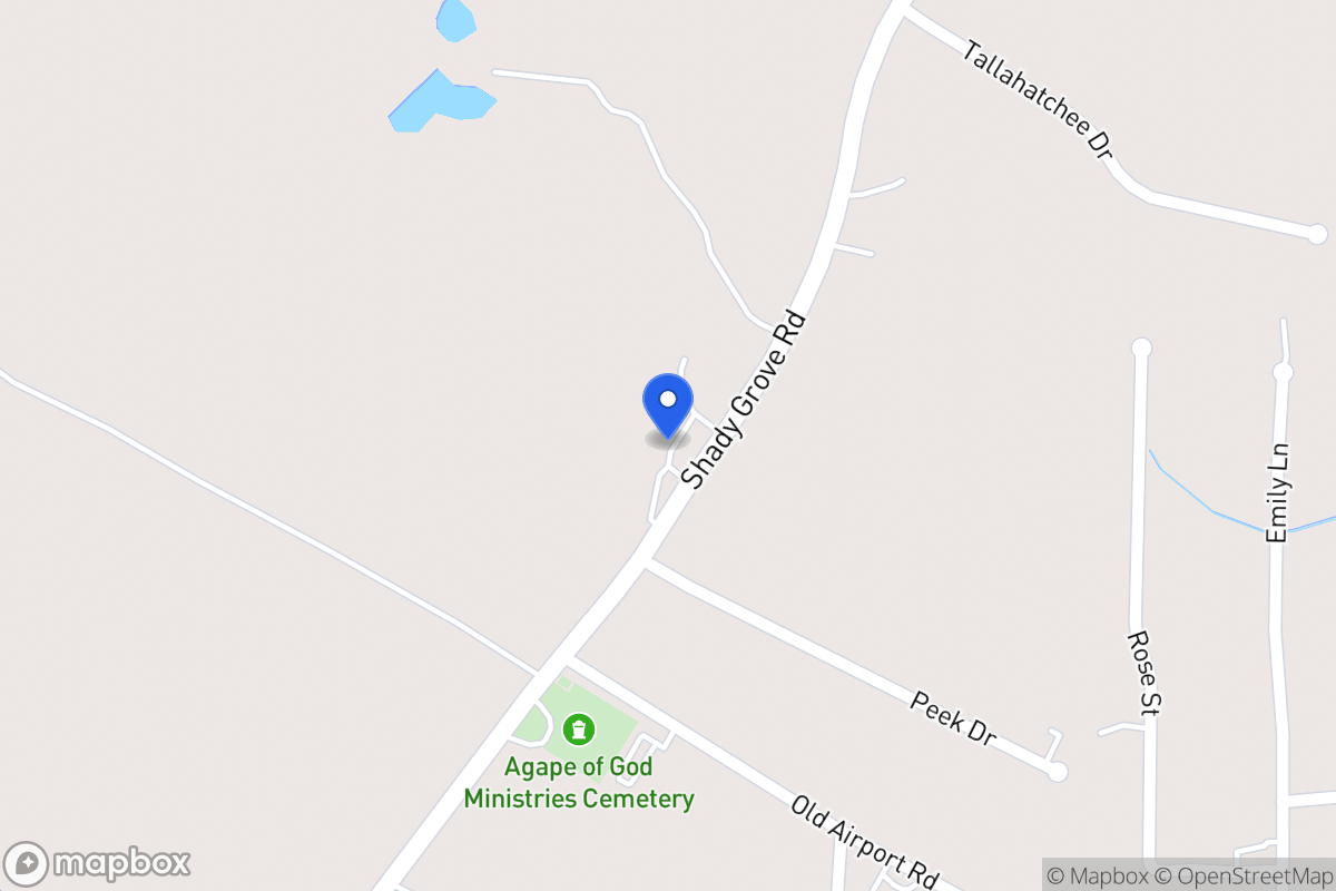 Map of 2032 Shady Grove Rd