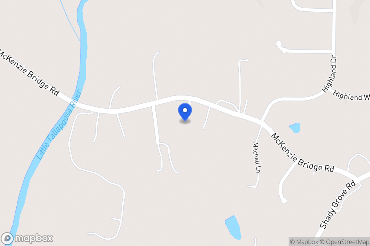 Map of 519 Mckenzie Bridge Rd