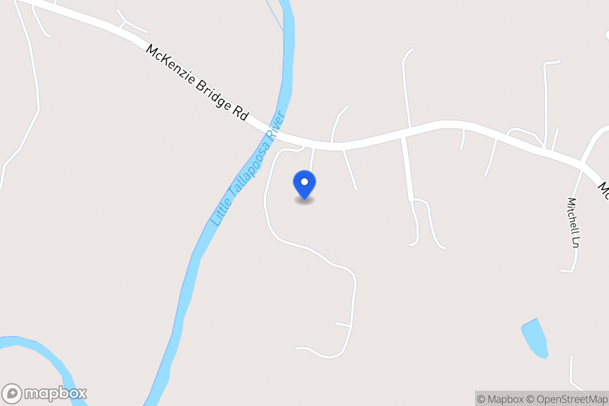 Map of 449 Mckenzie Bridge Rd