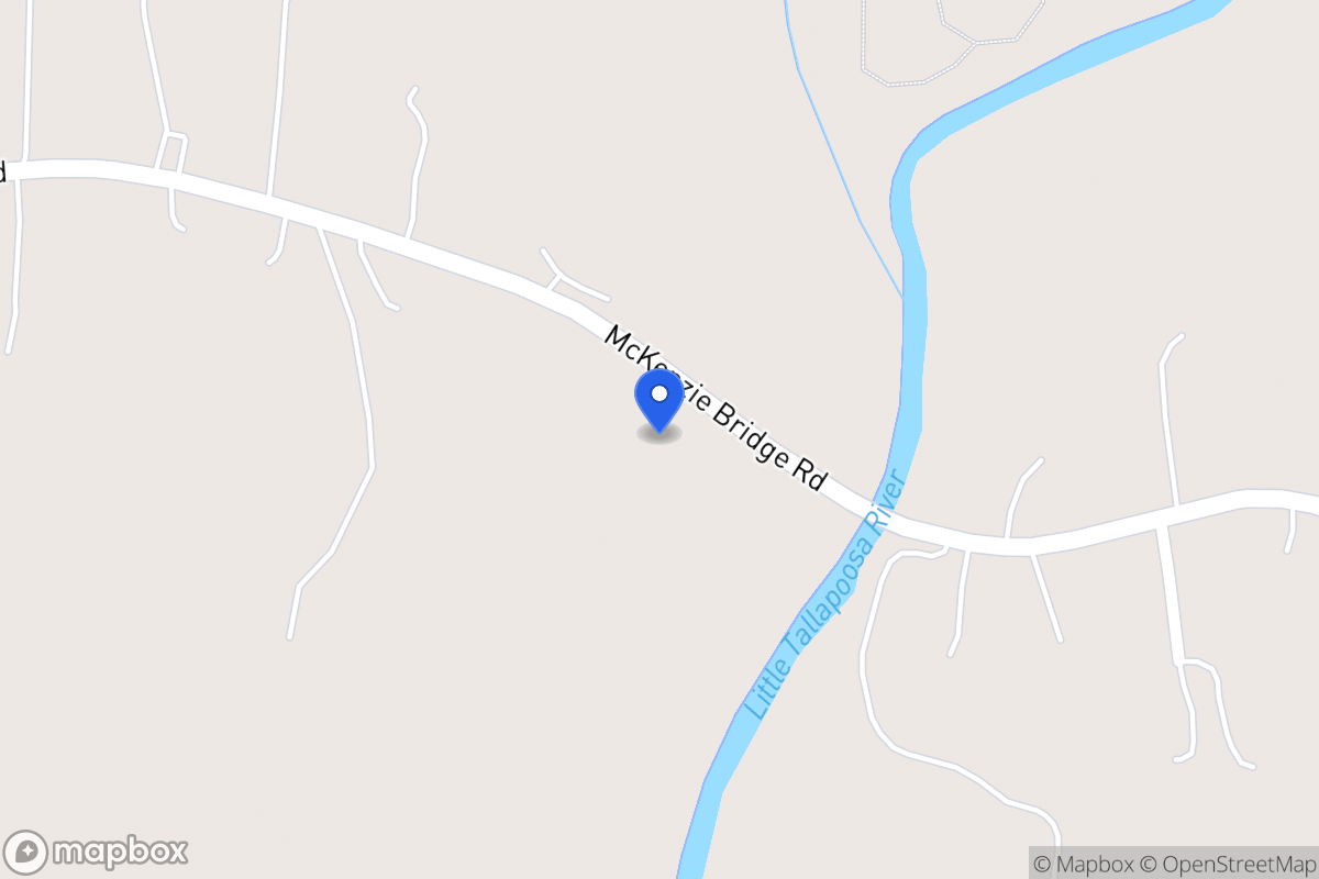 Map of 359 Mckenzie Bridge Rd