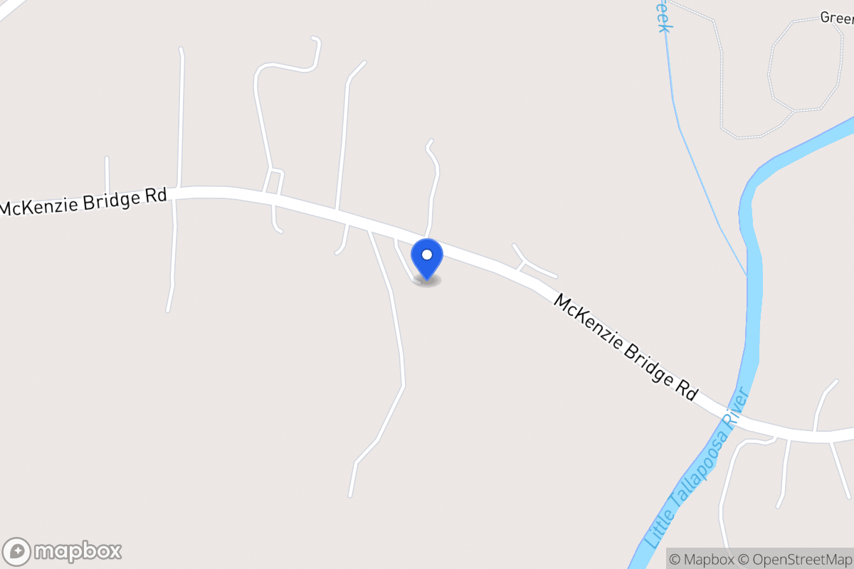 Map of 271 Mckenzie Bridge Rd