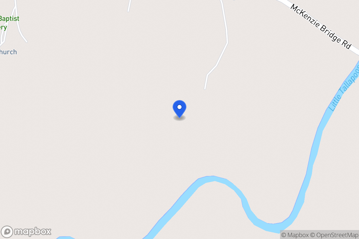 Map of 179 Mckenzie Bridge Rd
