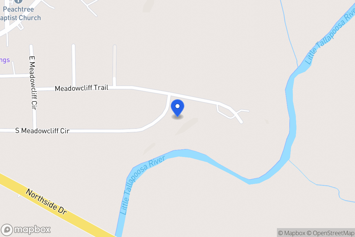 Map of 195 S Meadowcliff Cir